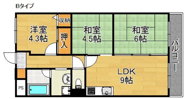 新川第２マンションの物件間取画像